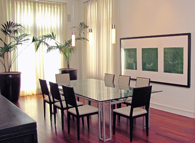 Residential interior designer, Dining Room Design, custom furniture, space planning