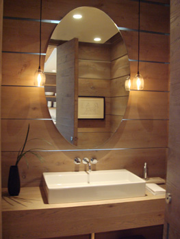 Vacation Home in Aspen, Colorado. Interior Design and Architecture, Bathroom Design by Carole Post